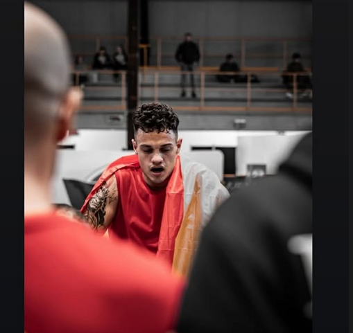 Competidor de San Da tras el combate